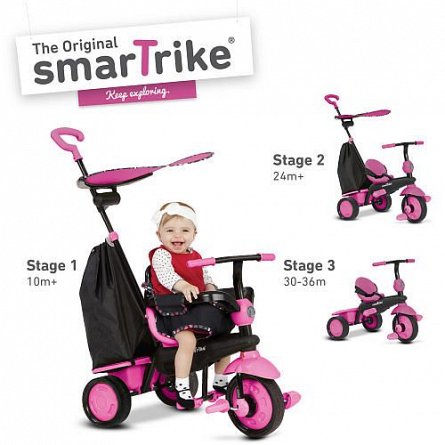 Smart Trike Tricicleta,Delight,4in1,10M-36M,Roz