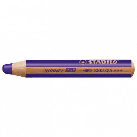 Creion colorat Stabilo Woody 3in1, violet