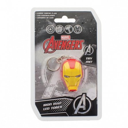 Breloc cu lanterna LED - Marvel Iron Man