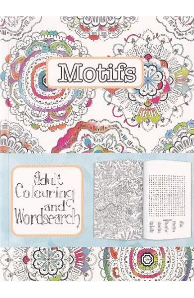 CT 3 Carte de colorat pentru adulti A5 Motive si cuvinte incrucisate