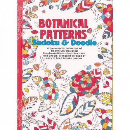 CT 3 Carte de colorat pentru adulti A5 Modele Botanice si Sudoku
