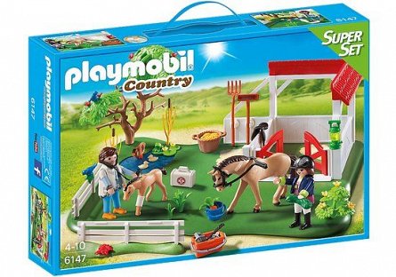 Playmobil-Super set grajd cu cai