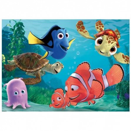 Puzzle in cutie,Finding Nemo,120pcs+6carioci
