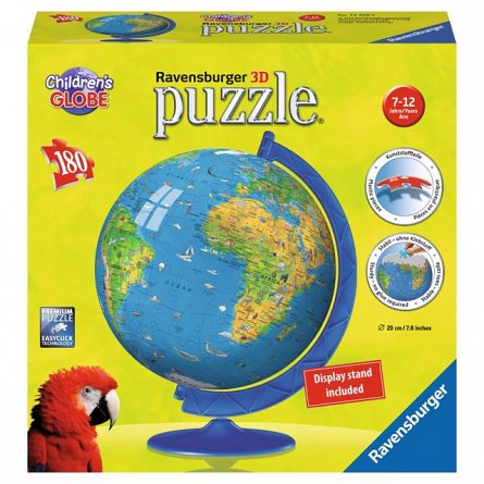 Puzzle 3D globul lumii,180pcs
