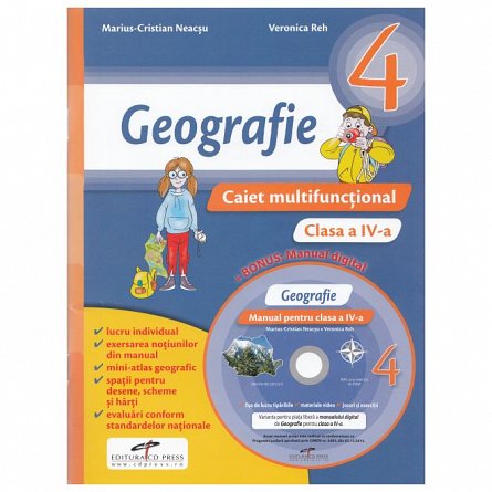 Geografie. Caiet multifunctional. Clasa a 4-a