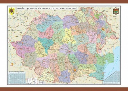 Harta Romania,administrativa,100x140cm