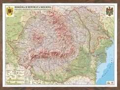Harta Romania,fizica,100x140cm,3D
