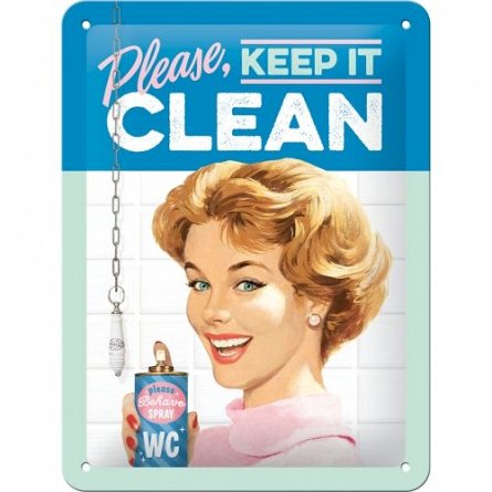 NA Placa 15x20 26211 Keep it Clean