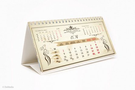 Calendar birou 10.5x14cm,Vintange,6f,2017