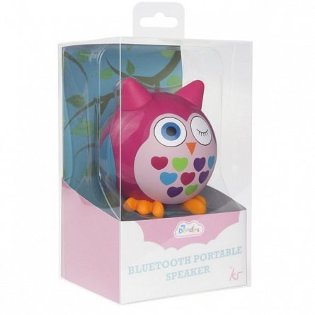 Boxa portabila KitSound Mini Buddy Owl, Mare, bluetooth
