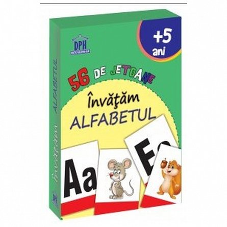 56 de jetoane: invatam alfabetul (5 Ani+)