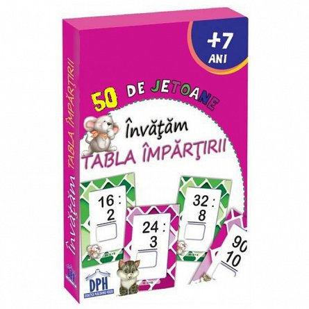 50 de jetoane: Invatam Tabla impartirii