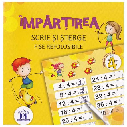 Impartirea. Scrie si sterge. Fise refolosibile