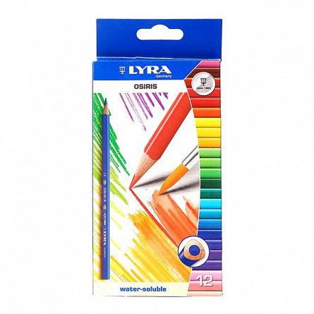 Creioane colorate+pensula,Osiris,12buc/set