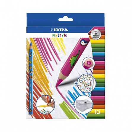 Creioane colorate personalizabile,Lyra,12buc/set