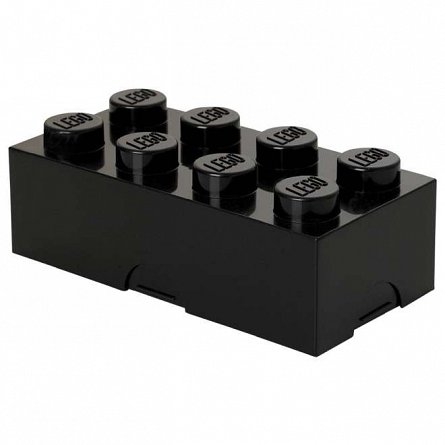 Cutie pentru sandwich LEGO 2x4, negru