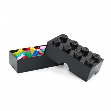 Cutie pentru sandwich LEGO 2x4, negru