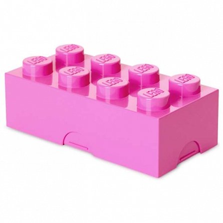 Cutie pentru sandwich LEGO 2x4, roz