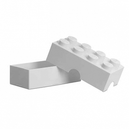 Cutie pentru sandwich LEGO 2x4, alb