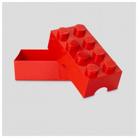 Cutie pentru sandwich LEGO 2x4, rosu