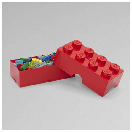 Cutie pentru sandwich LEGO 2x4, rosu