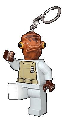 Lego-Breloc Admiral Ackbar,cu lanterna