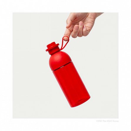 Sticla LEGO, 500 ml, transparenta, rosu
