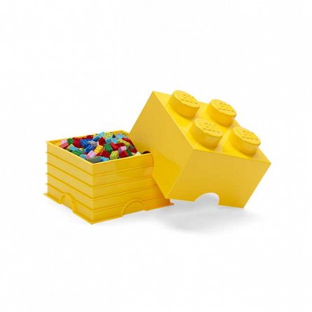 Cutie depozitare LEGO, 2x2, galben