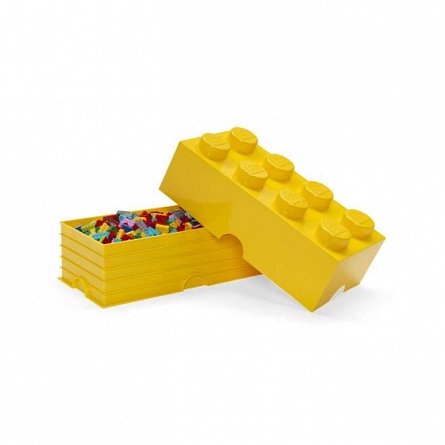 Cutie depozitare LEGO, 2x4, galben