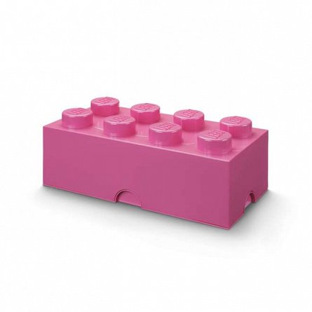 Cutie depozitare LEGO, 2x4, roz inchis