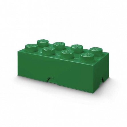 Cutie depozitare LEGO, 2x4, verde inchis