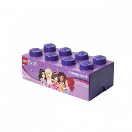 Lego-Cutie depozitare,Lego,2x4,Friends,violet