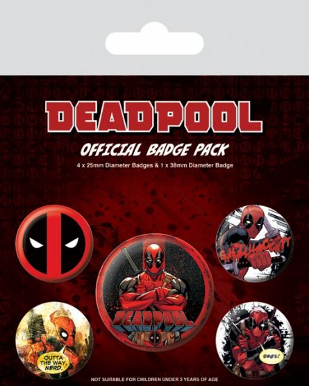 Set 5 insigne Deadpool