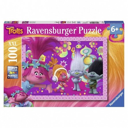 Puzzle Ravensburger - Trolls, 100 piese