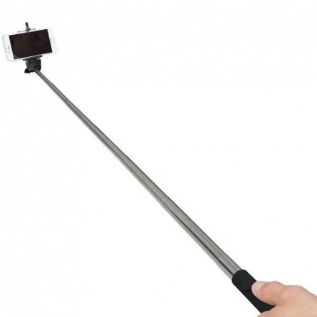 Selfie Stick KitVision Selfie Basic, BT, max75mm, Negru