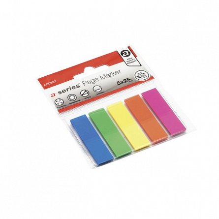 Index adeziv A-Series, 12 x 44 mm, 5 x 25 file, plastic