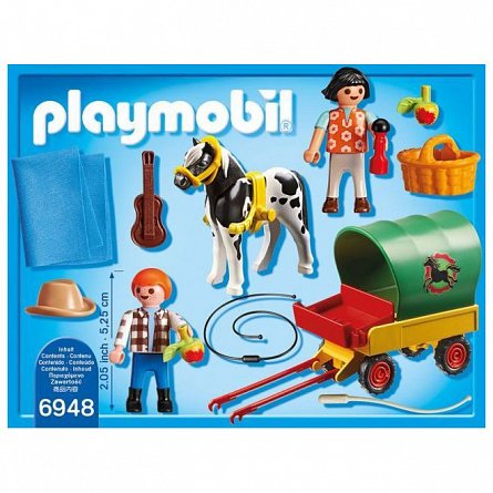 Playmobil-Trasura cu ponei si picnic