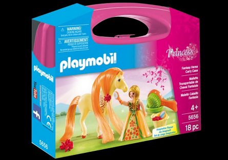 Playmobil-Set portabil,Printesa si calut