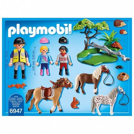 Playmobil-Plimbare la tara cu calutii