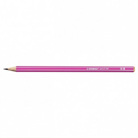 Creion grafit Stabilo, HB, 160, roz