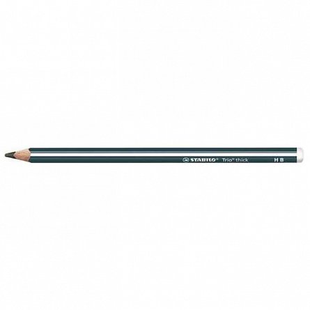 Creion grafit Stabilo, HB, Trio 369, verde petrol