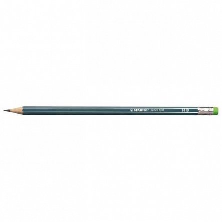 Creion grafit Stabilo 2160,HB,radiera,verde petrol