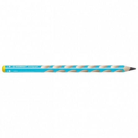Creion grafit Stabilo, HB, ergonomic, stangaci, EASYgraph 321, bleu