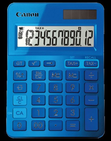 Calculator birou Canon LS-123, 12 digiti, blue