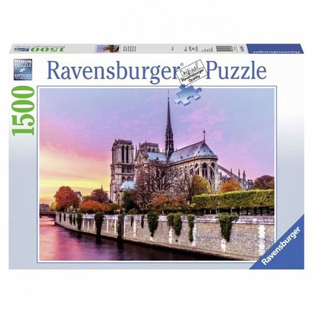 Puzzle pictura notre dame, 1500 piese