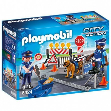 Playmobil City Action - Blocaj rutie al politiei