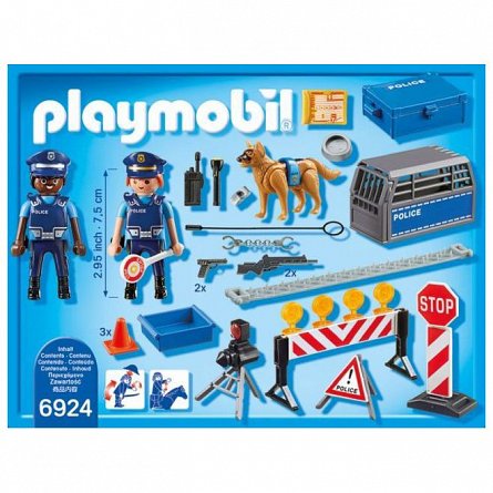 Playmobil City Action - Blocaj rutie al politiei