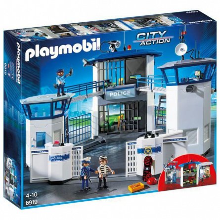 Playmobil City Action - Sediu de politie cu inchisoare