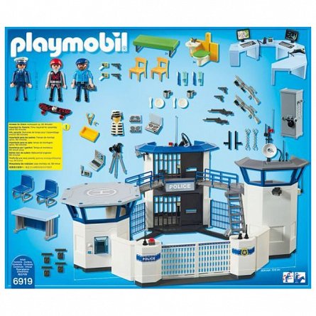 Playmobil City Action - Sediu de politie cu inchisoare