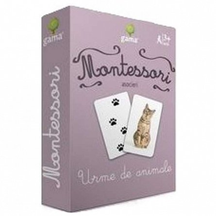 Montessori. Asocieri: urme de animale